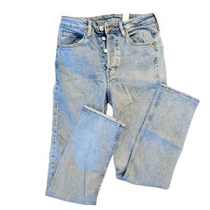 &Denim High Waisted Light Wash Jeans